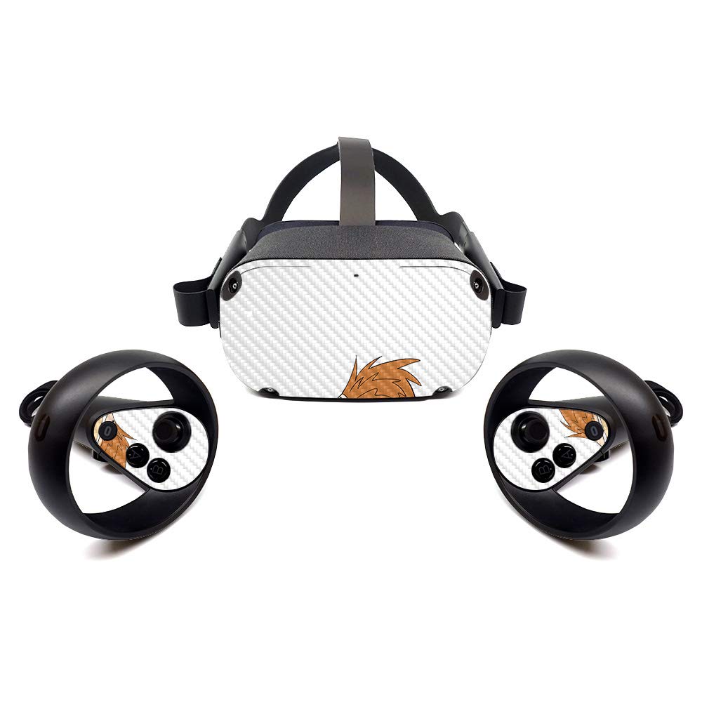 Premium Carbon Fiber Skin for Oculus Quest - Hedgehog Design | Protective & Durable Textured Cover | Easy to Apply & Remove | Made in USA | Perfect for Gaming Protection & Style Customization