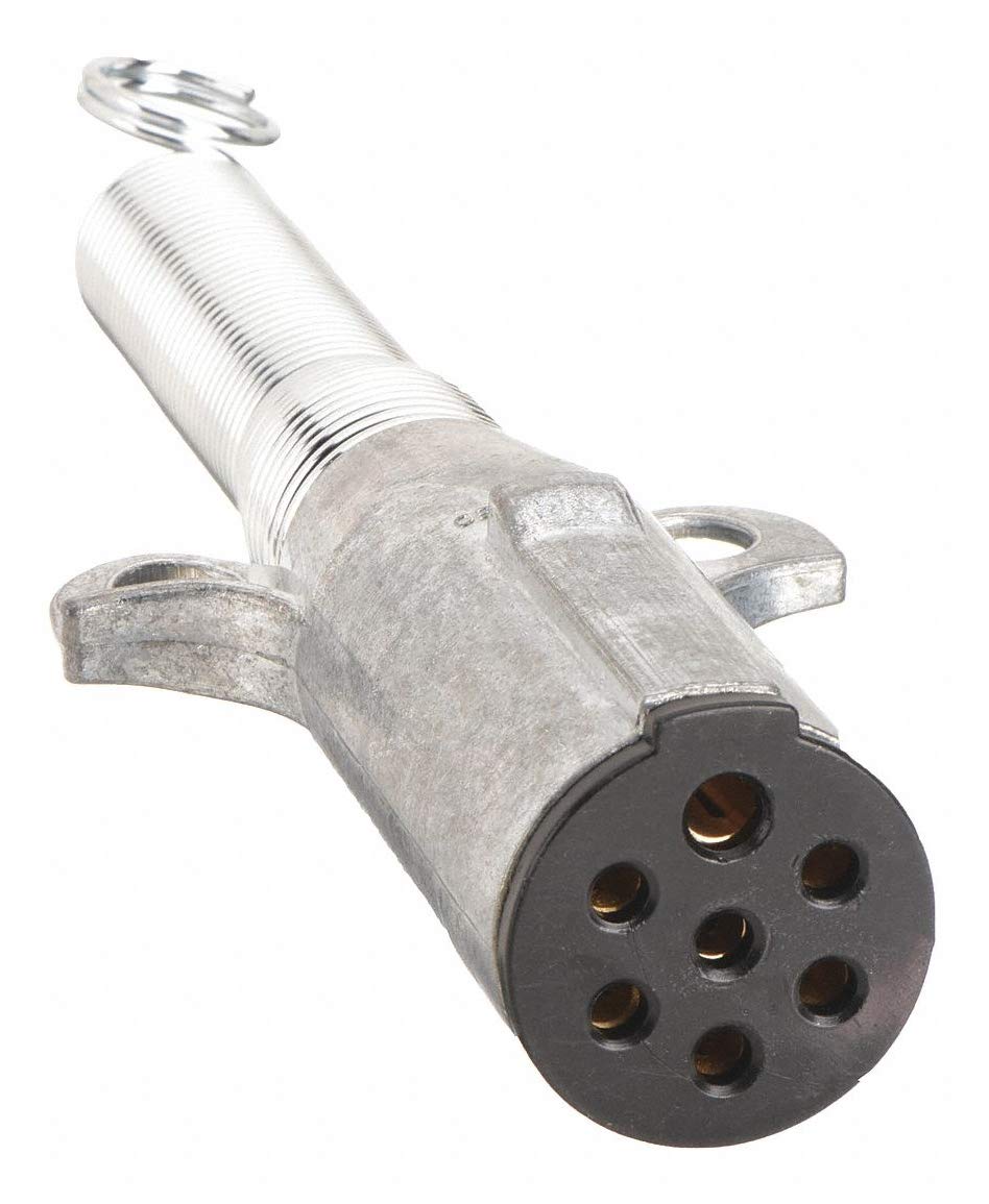 VELVAC 7-Way Trailer Plug Connector - 5 Pack for Heavy-Duty Trucks & RVs - Waterproof & Durable Electrical Connection for Towing & Camping