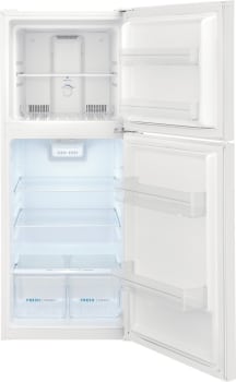 Frigidaire FFET1022UW 10.1 Cu. Ft. White Top Freezer Apartment Refrigerator - Compact & Energy Efficient for Small Spaces, Dorms, Studios & RVs