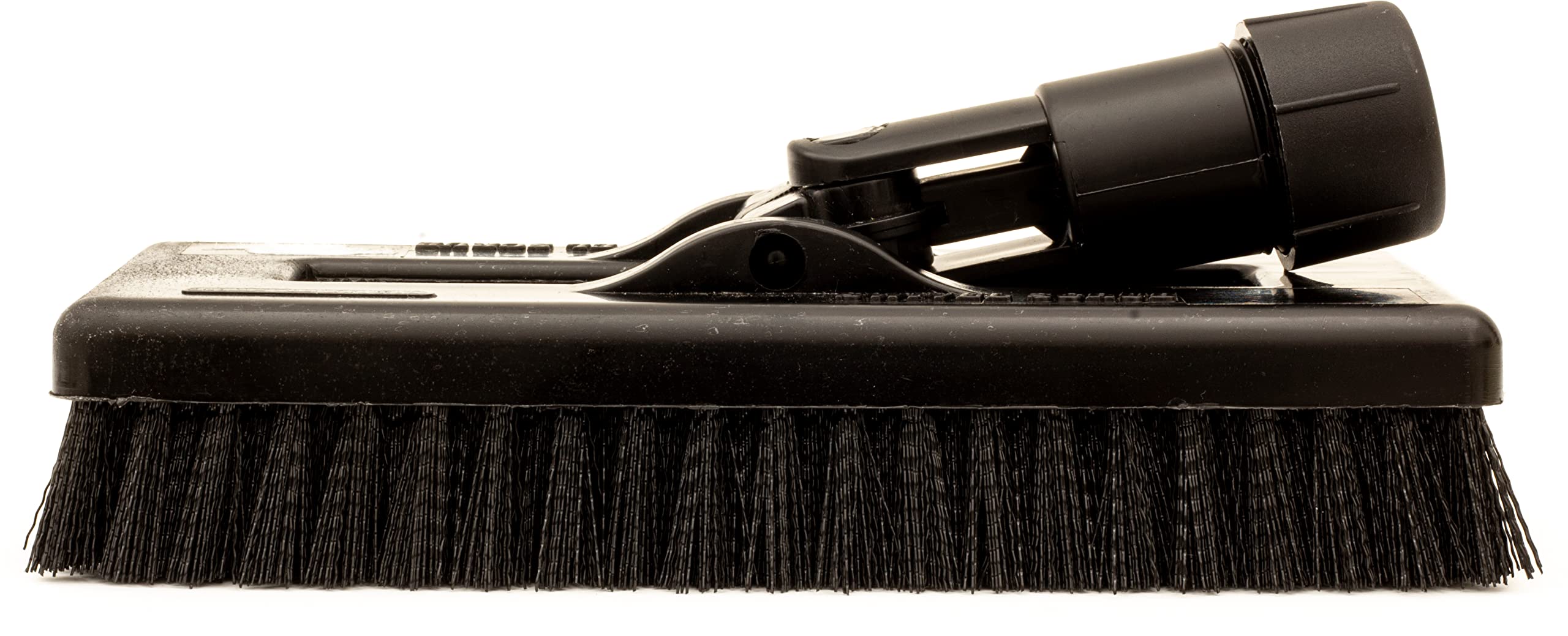 SPARTA 3638831EC03 8-Inch Black Polyester Rectangle Scrub Brush - Heavy Duty Floor Cleaning Brush with Swivel Head for Tile, Grout, Concrete & Hard Surfaces - Perfect for Kitchen, Bathroom, Garage & Outdoor Use