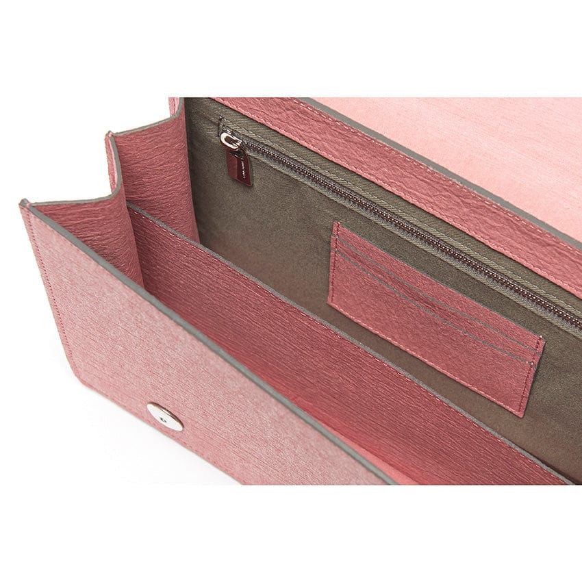 The Cristiana Pinatex® Vegan Leather Shoulder Bag - Eco-Friendly & Cruelty-Free Handbag in Antique Pink | Perfect for Work, Travel & Everyday Use