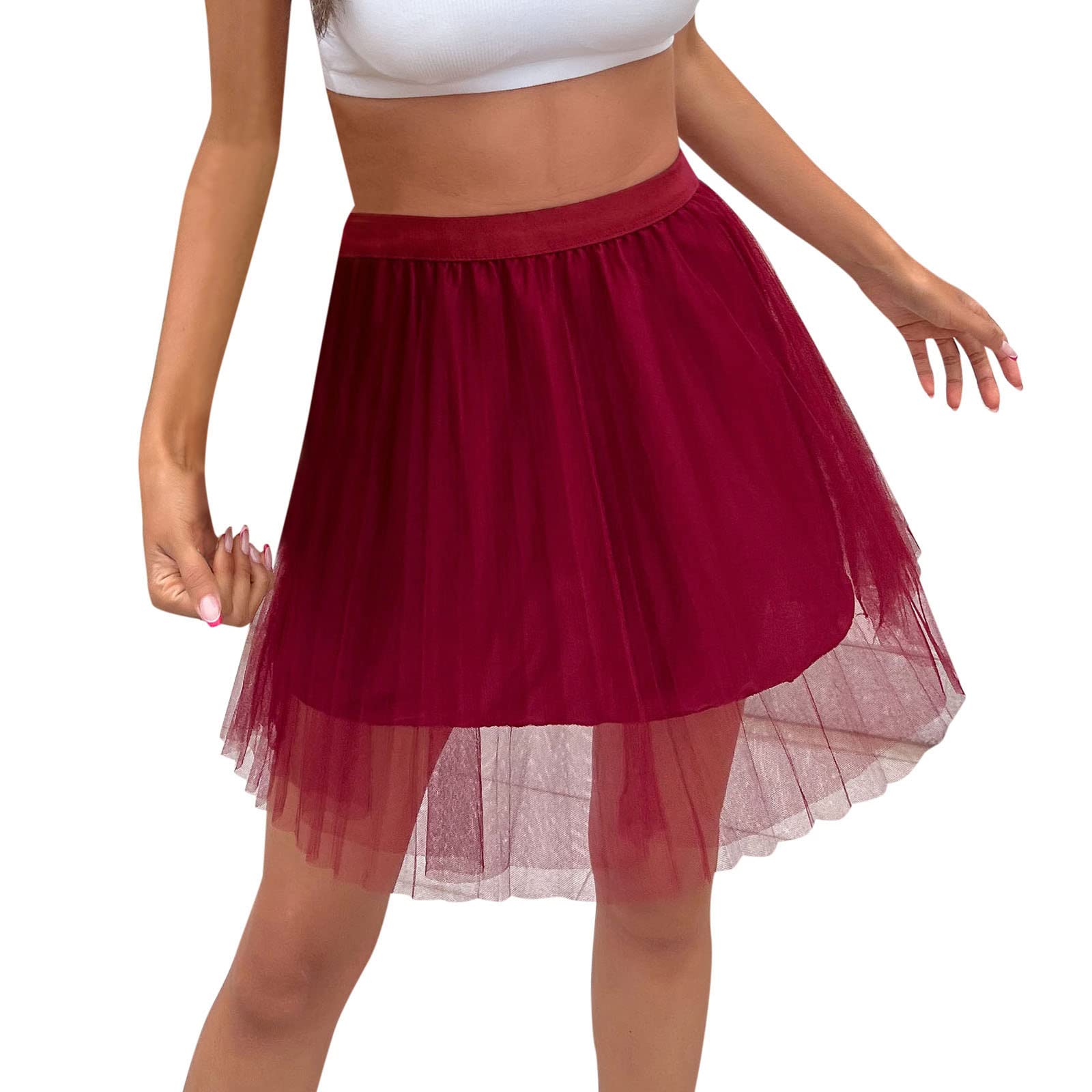 Elegant Women's Tulle Skirt - Short Layered Tutu Mini Skirt for Prom, Party & Special Occasions | Perfect for Dances, Weddings & Night Out
