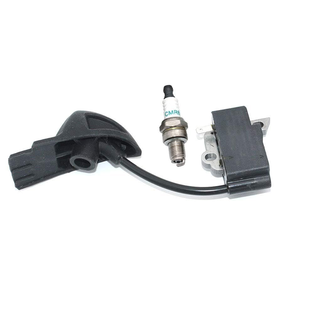 High Performance Ignition Coil Module with CMR6H Spark Plug for Stihl BG56 BG56C SH56 BG86 BG86C SH86 Leaf Blowers - Replacement Part #4241 400 1318 0000 400 7011 - Perfect for Lawn Maintenance & Yard Work