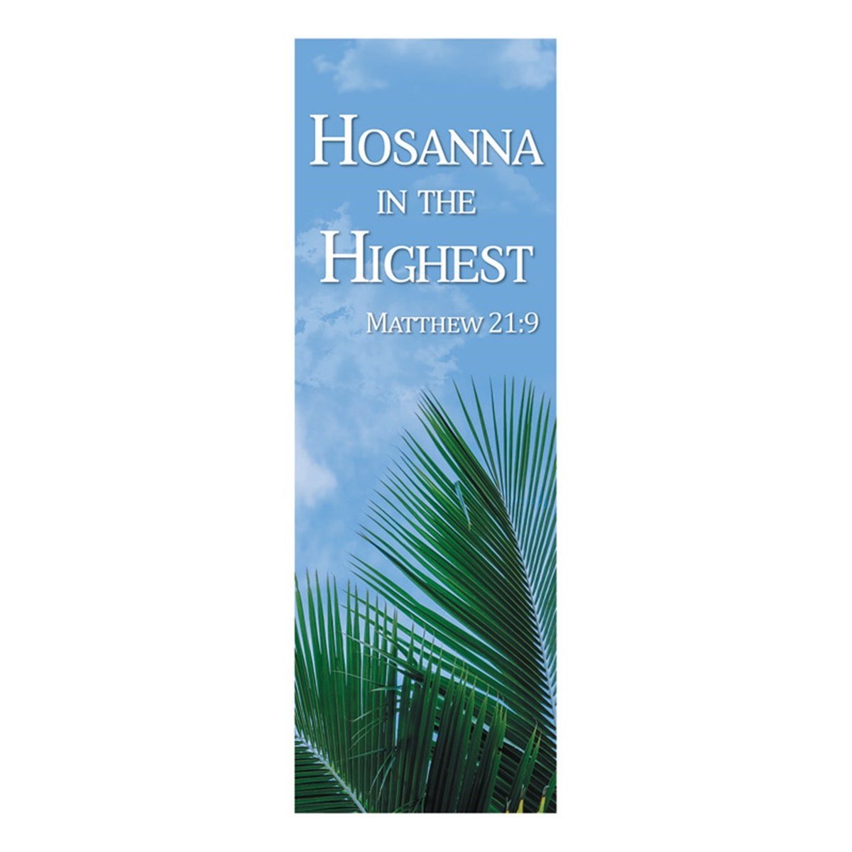 New Life Series Church Banner for Lent and Easter - Hosanna | Religious Decor for Worship Services & Christian Celebrations | Perfect for Church Altars, Easter Sunday & Holy Week Decorations