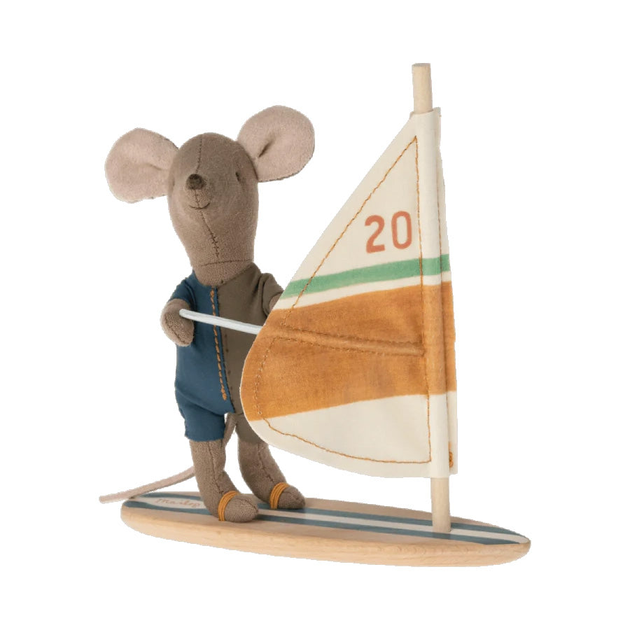Maileg Beach Mice - Surfer Little Brother Mouse Toy for Kids | Perfect for Beach Play, Summer Adventures & Collectible Gifts