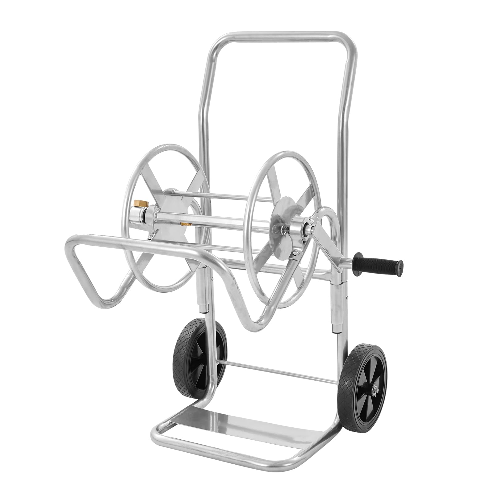 VEVOR Heavy Duty Hose Reel Cart with Wheels - 200 ft Capacity for 5/8