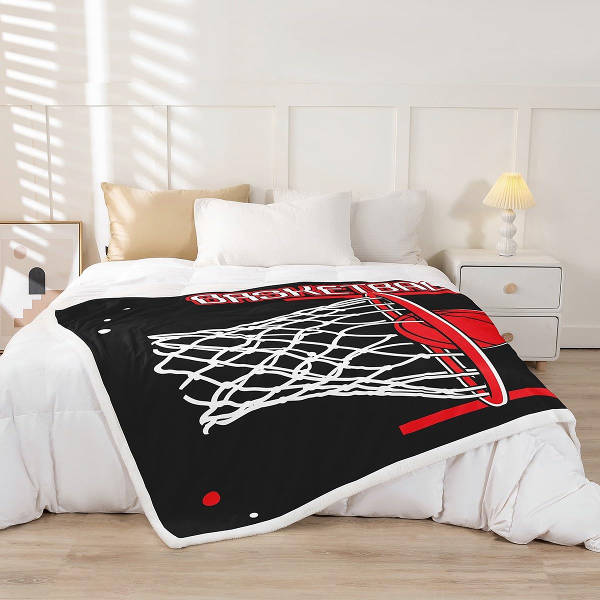 Erosebridal Boys Basketball Fleece Blanket 50