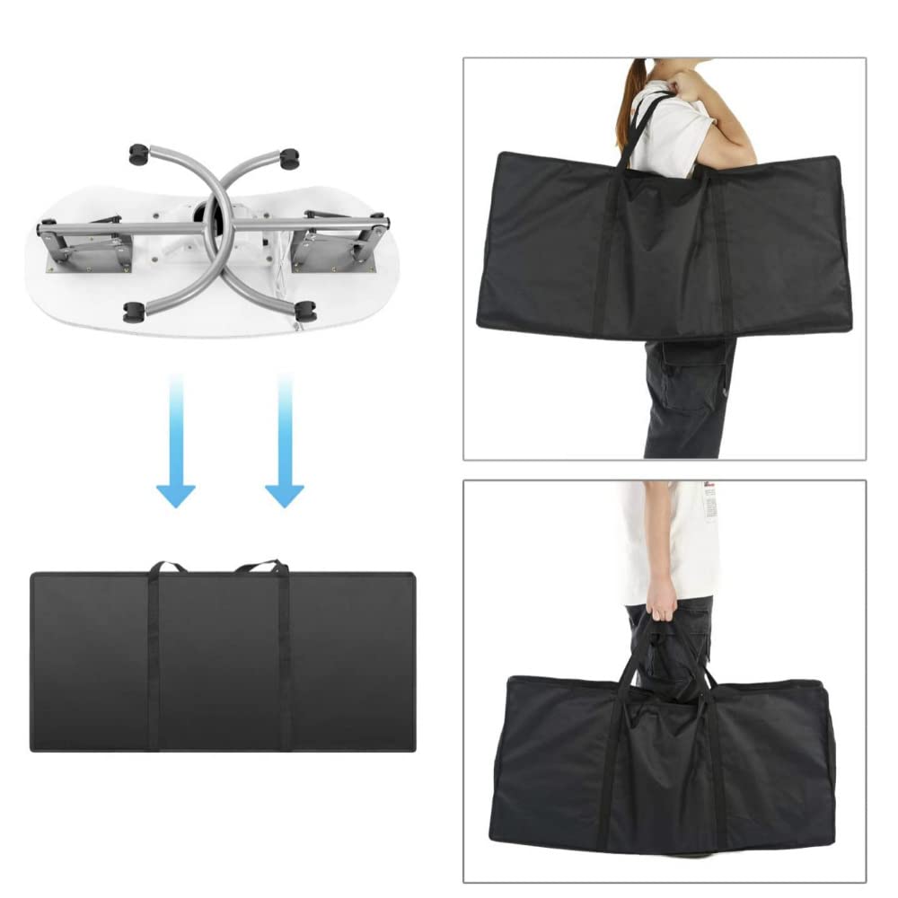 Foldable Portable Nail Art Station with Locking Wheels, Adjustable Lamp & Wrist Rest - Professional Manicure Table for Home Salon & Mobile Nail Technicians - Perfect for Nail Art, Gel Extensions & Pedicures