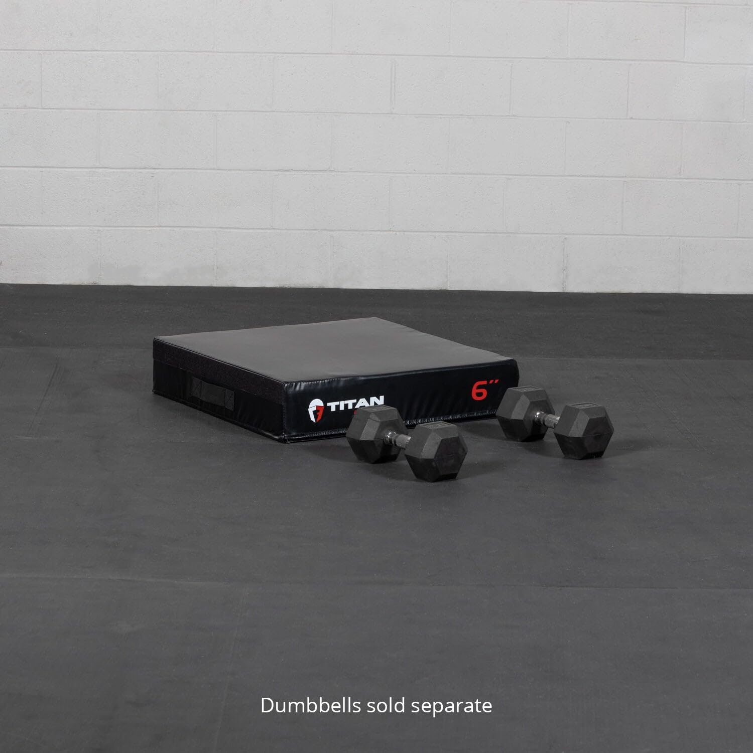 Titan Fitness 6 Inch Portable Foam Plyometric Box for CrossFit, Home Gym & Jump Training - Lightweight Exercise Equipment for Strength & Cardio Workouts