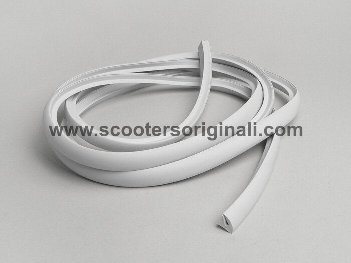 Vespa Sidepanel Rubber Beading for 60s Scooters - Thick Grey Pair - GS160 Super Sprint - Durable Weatherproof Seal for Classic Vespa Restoration & Maintenance