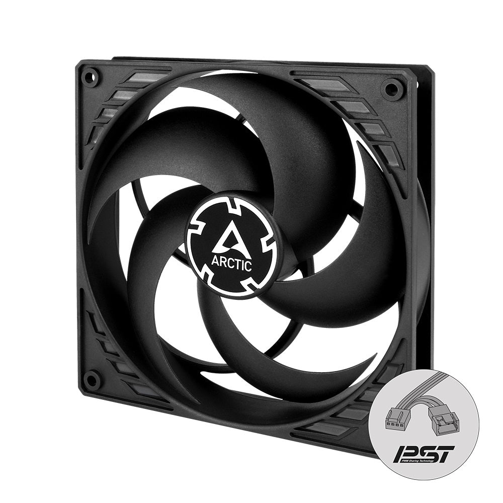 Arctic P14 PWM PST 140mm High-Performance PC Cooling Fan - Pressure Optimized, Black | Ideal for Gaming PCs, Workstations & Case Cooling