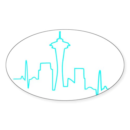 White - Seattle Heartbeat AQUA