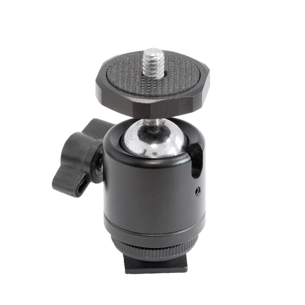 Professional Smartphone Clamp with Mini Hot Shoe Mount & Ball Head - Perfect for Vlogging, Photography, and Live Streaming on iPhone & Android Devices