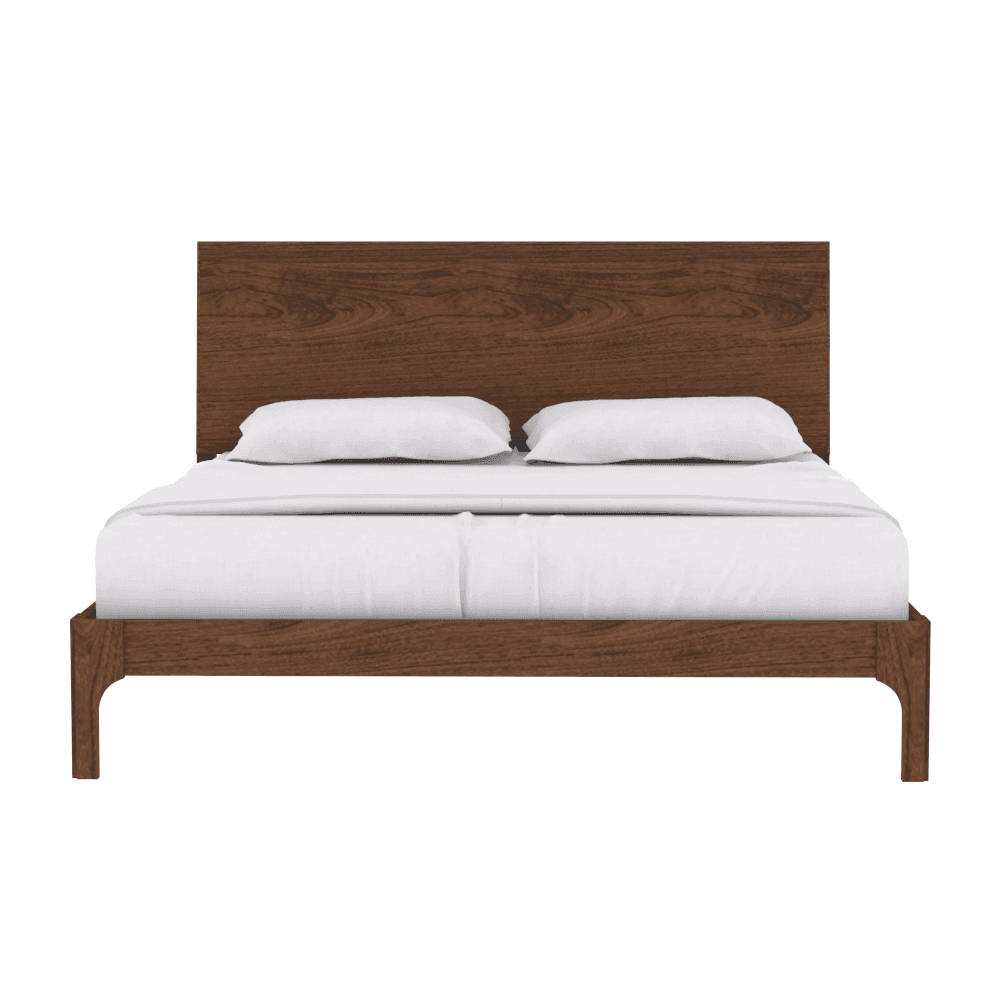 Stylish Drew Wooden Bed Frame - Solid Wood Queen Size Bed with Headboard - Perfect for Modern Bedroom, Guest Room & Farmhouse Decor