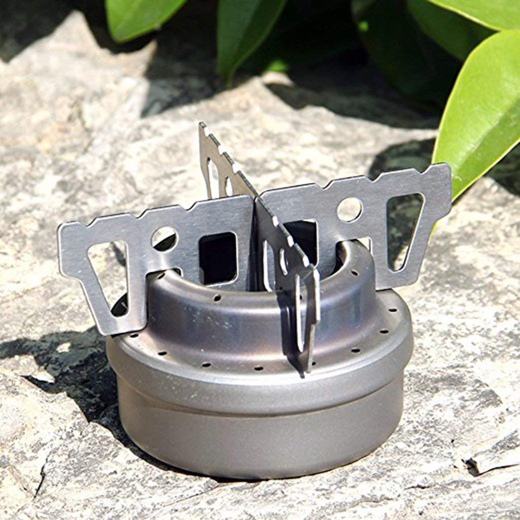 Stainless Steel Alcohol Stove Stand Rack - Spirit Burner Base Bracket Holder for Camping Cookware Pots | Emergency Survival Gear for Outdoor Cooking, Hiking & Backpacking