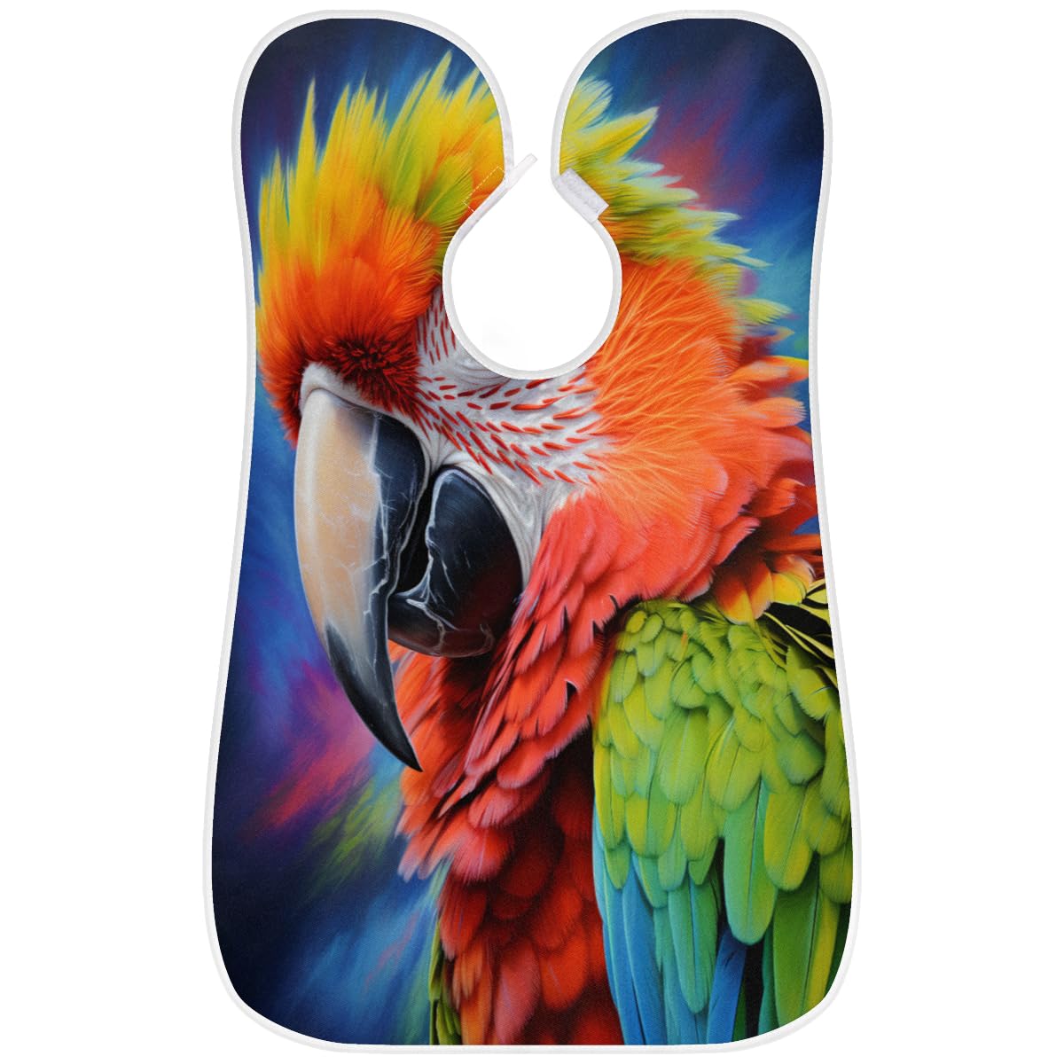 Stylish Bird Parrot Design Shaving Bib for Men & Women - Waterproof Beard & Hair Dye Apron for Barbers, Makeup Artists - Sink Hair Catcher for Easy Cleanup - Perfect Gift for Grooming & Salon Professionals - Ideal for Home Use, Barber Shops & Beauty Salons