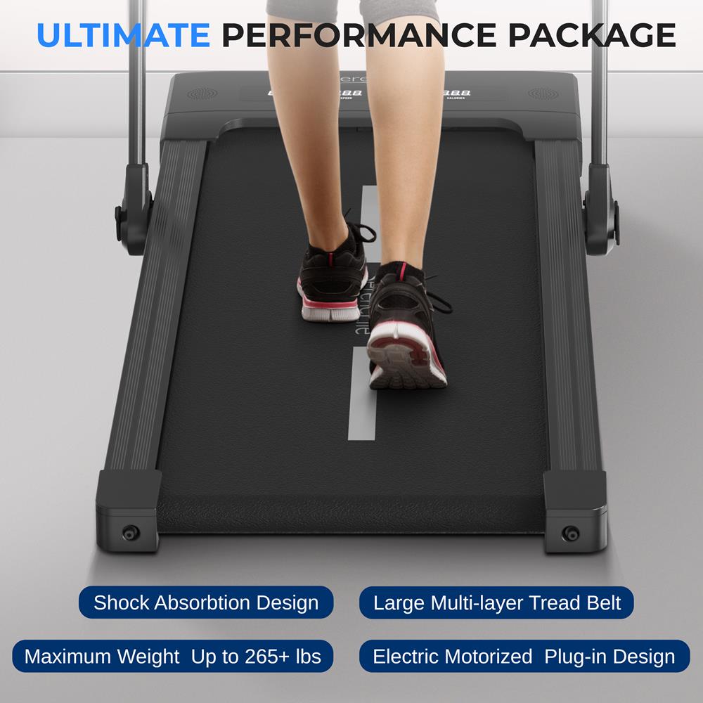 Foldable Electric Treadmill for Home Gym - Compact Motorized Running Machine for Cardio Workout & Indoor Exercise - Perfect for Small Spaces & Apartment Fitness