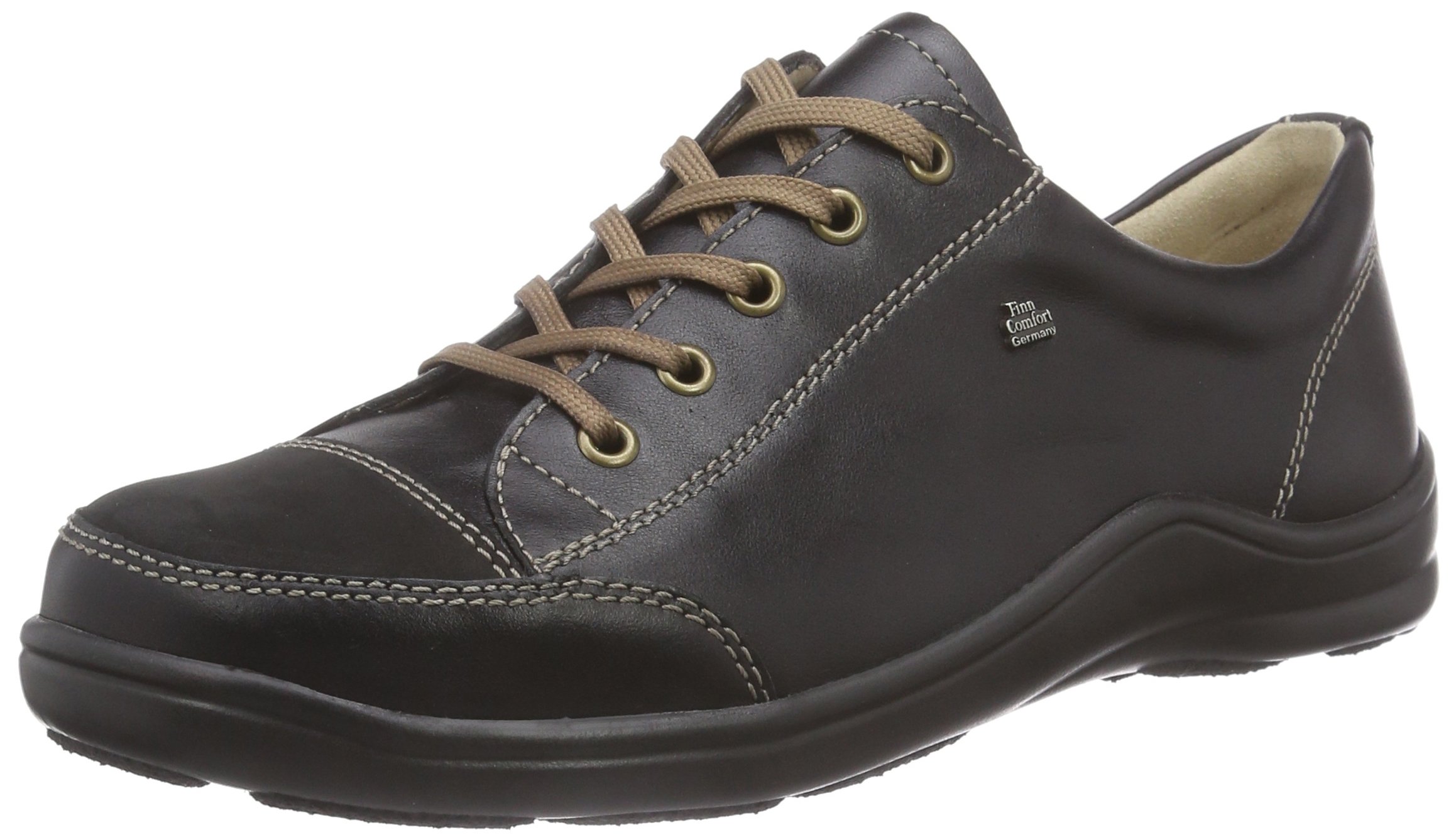 Finn Comfort Women's Lace-Up Walking Shoes - Arch Support & Cushioned Comfort for All-Day Wear - Perfect for Travel, Work & Casual Outings