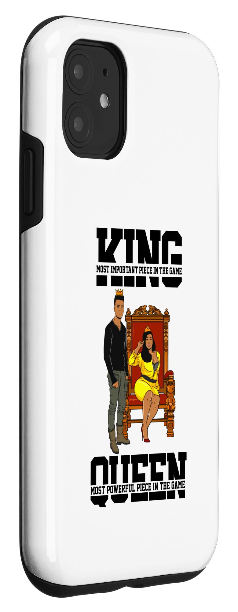 iPhone 11 Case - Premium Black Protective Cover for Men & Women | Juneteenth Melanin Queen King Design | Perfect Gift for Boys & Girls | Durable Phone Case for Daily Use & Special Occasions