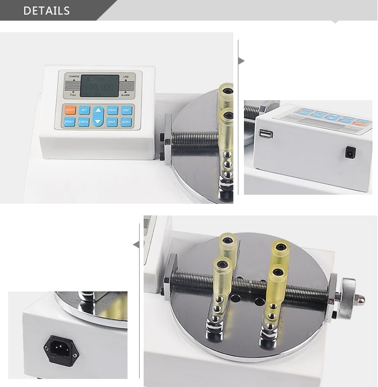 Digital Bottle Cap Torque Tester - PET Plastic Bottle Closure Strength Measurement Device for Quality Control | Lab Testing, Beverage Industry, Packaging Inspection
