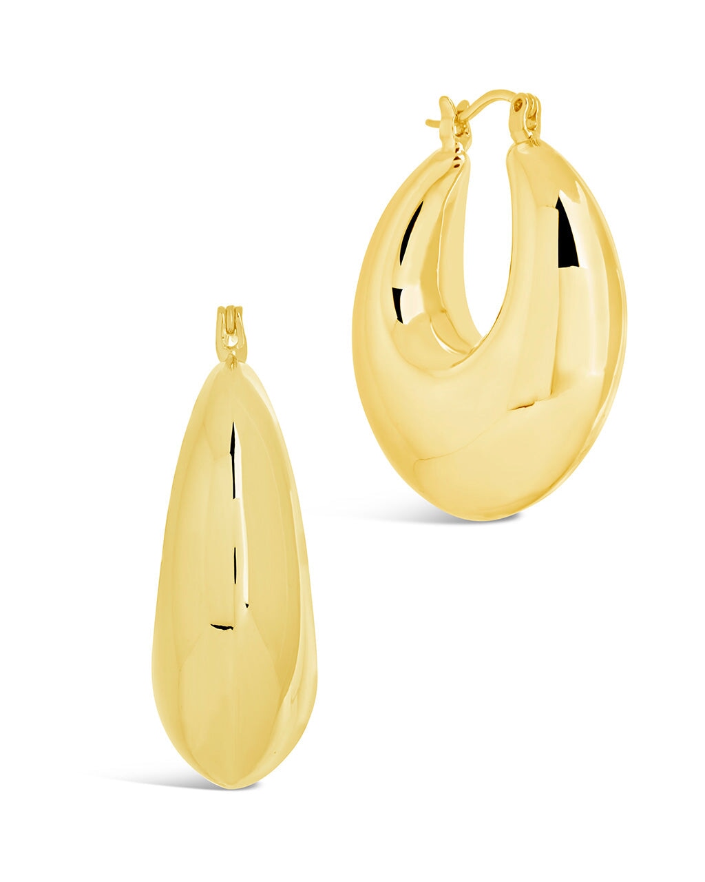 Ryder Tube Hoop Earrings for Women - 14K Gold Plated Minimalist Hollow Circle Earrings - Trendy Dainty Jewelry for Everyday Wear, Parties & Gifts