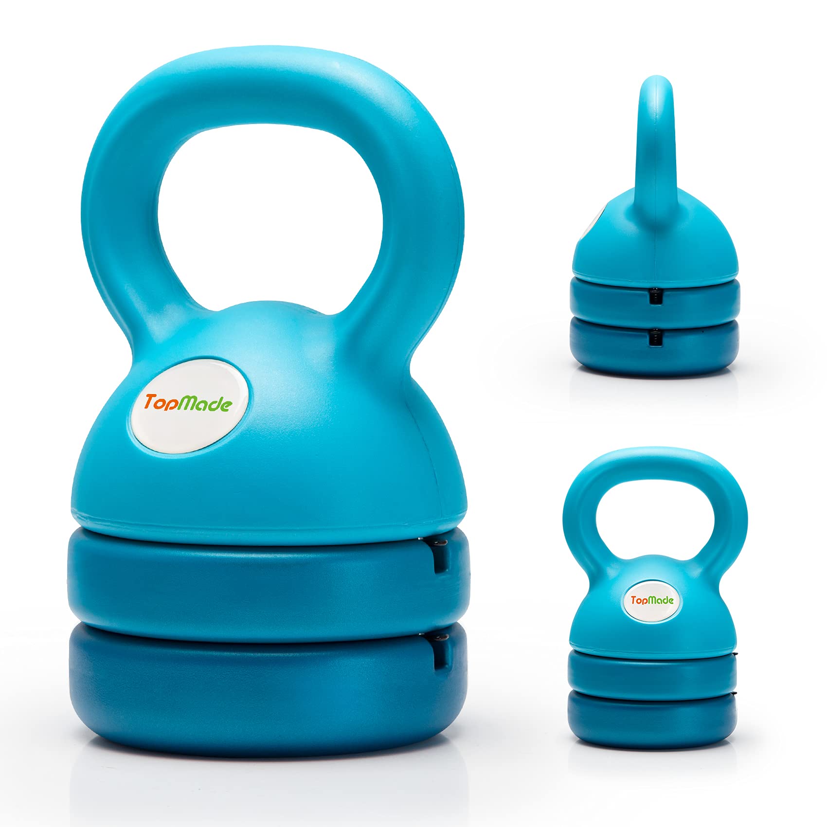 Adjustable Kettlebell Weights Set 5-12lb - Cast Iron Exercise Kettlebells for Home Gym, Strength Training & Core Workouts - Free Weights for Men & Women - Perfect for HIIT, CrossFit, and Functional Fitness Training