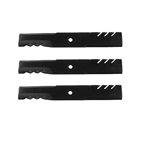 Danlex Set of 3 Heavy Duty Mulching Blades for Hustler Raptor SD, FasTrak & FasTrak SD Lawn Mowers - 60