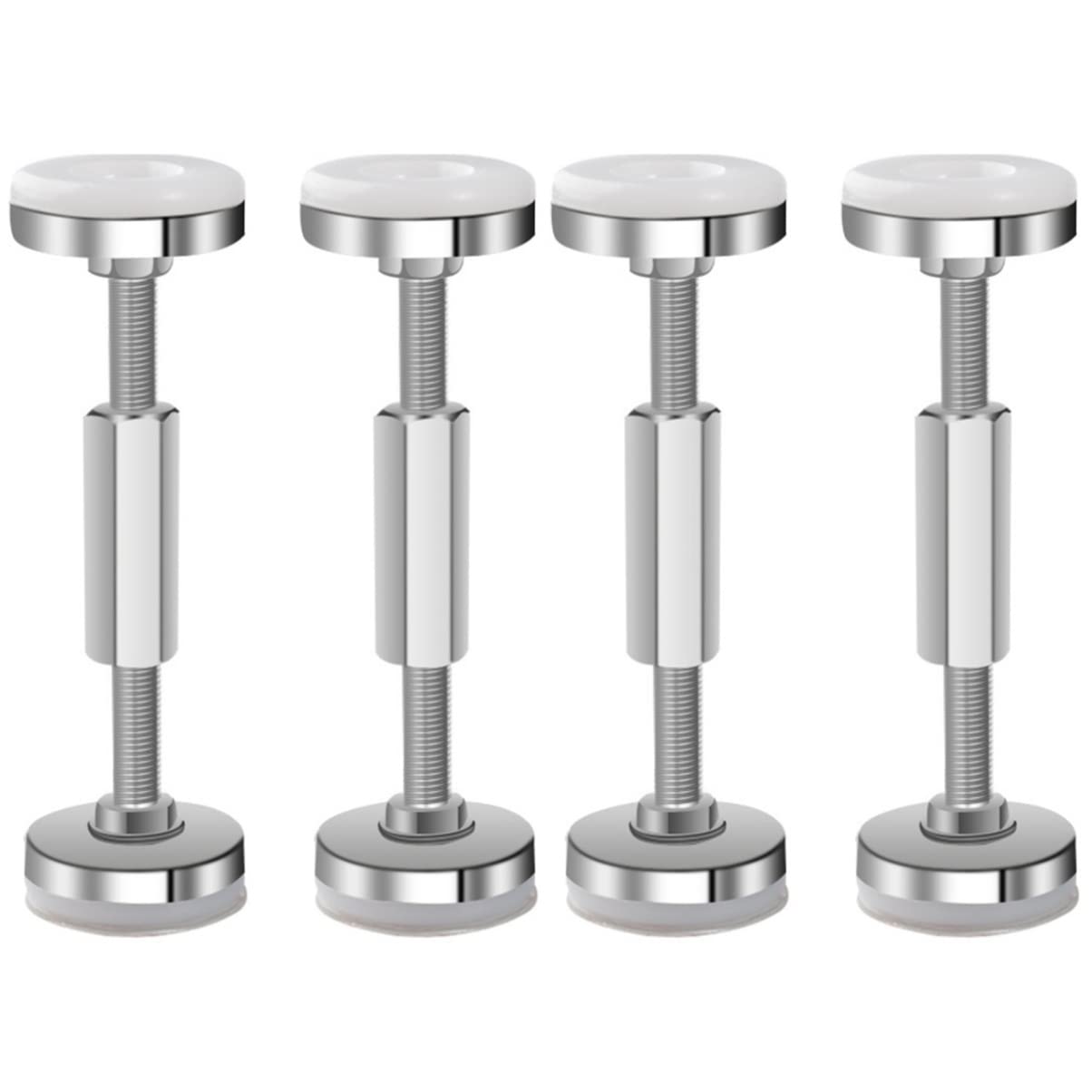 Homoyoyo 4-Pack Adjustable Bed Frame Anti-Shake Stabilizers - Threaded Bed Leg Levelers & Headboard Stoppers for Secure Bed Positioning - Perfect for Home, Dorm, and RV Use