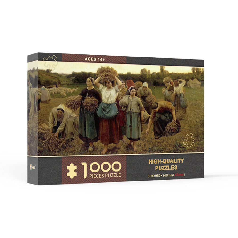 MANQIAN 1000-Piece Wooden Jigsaw Puzzle for Adults - Famous Classic Paintings, Colorful Art, Unique Photo Puzzle Gift for Family & Friends | Perfect for Relaxation, Home Decor, and Brain Teaser Activities