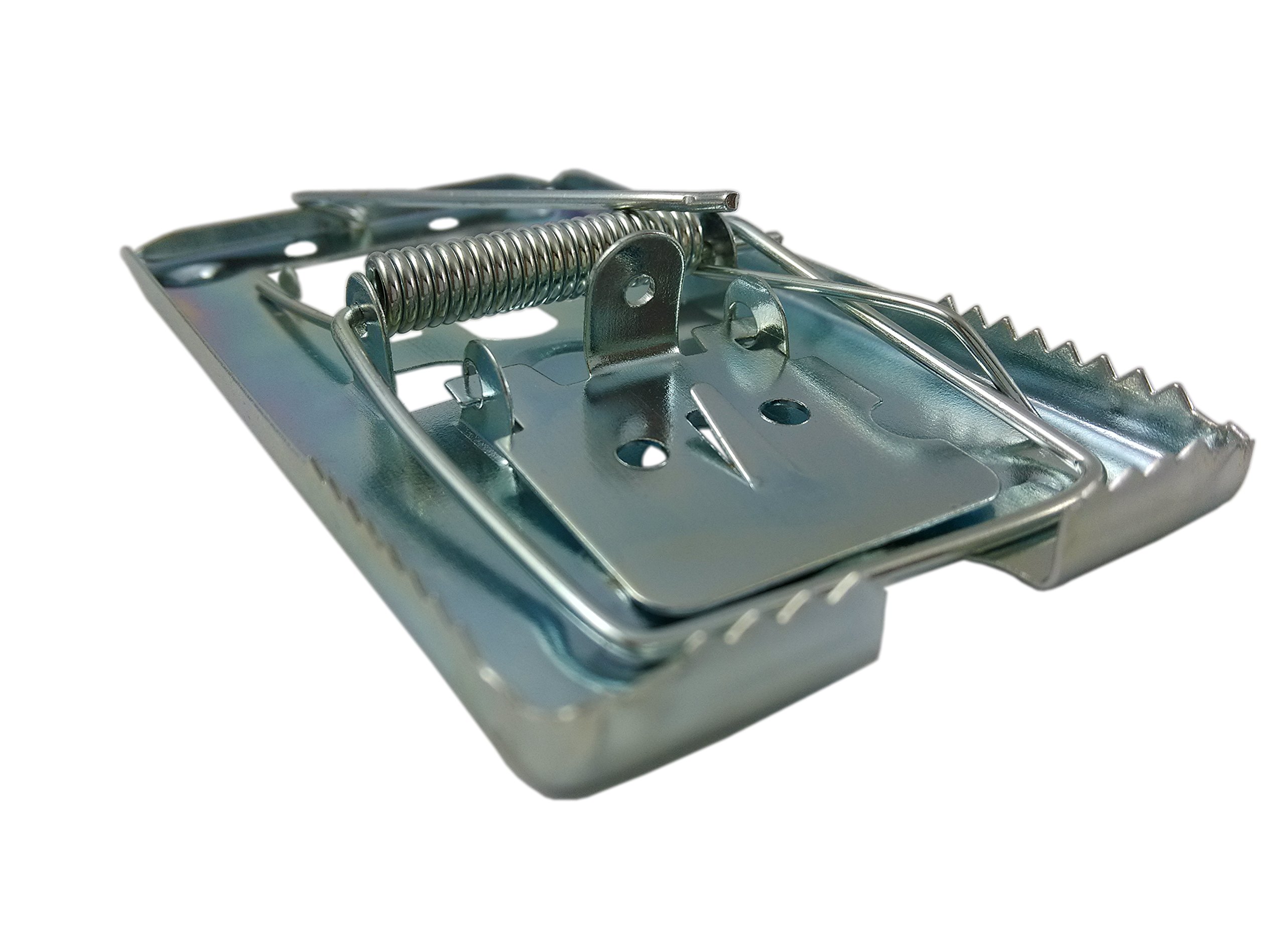 8 Pack Made2catch Classic Galvanized Metal Mouse Traps - Effective Snap Traps for Mice Control - Humane & Reusable Rodent Traps for Home, Garage, Basement & Outdoor Use