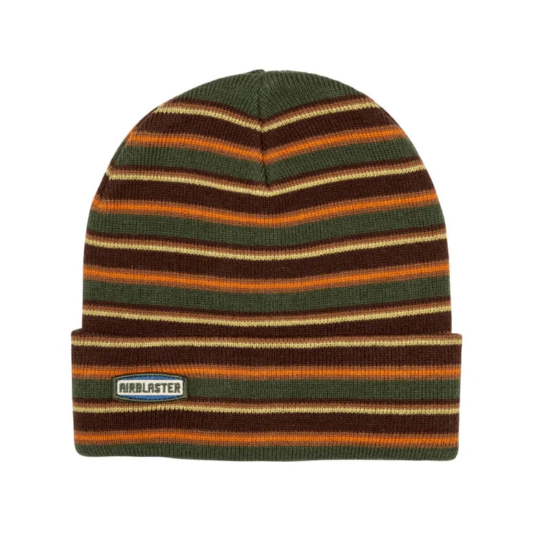 Airblaster Stripe Beanie 2025 - Warm Winter Knit Hat for Men & Women - Skiing, Snowboarding & Outdoor Activities