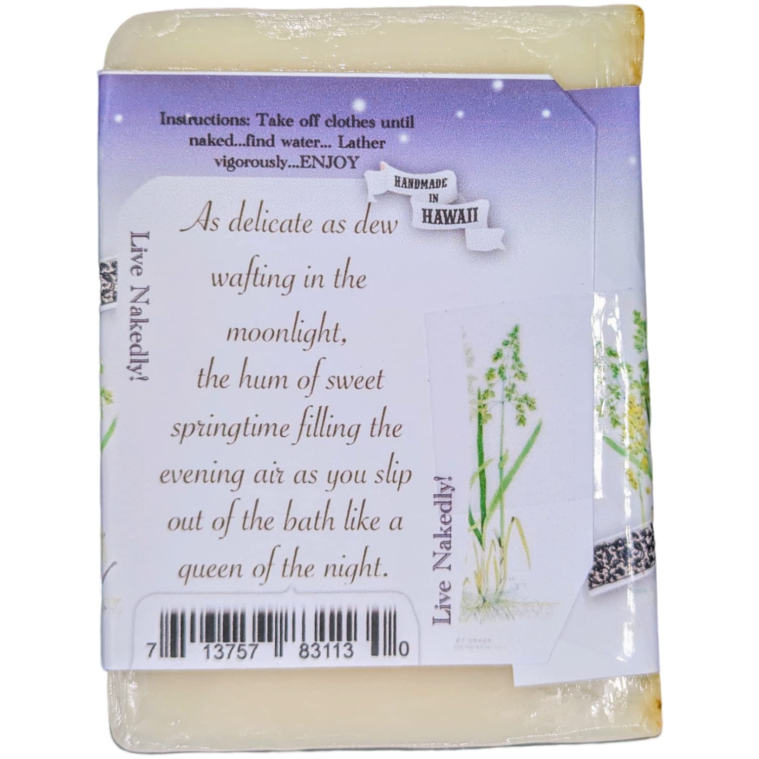 Natural Tuberose Sweetgrass Handmade Soap for Sensitive Skin | Organic Aromatherapy Soap | Perfect for Relaxing Bath, Spa Day & Gift Giving