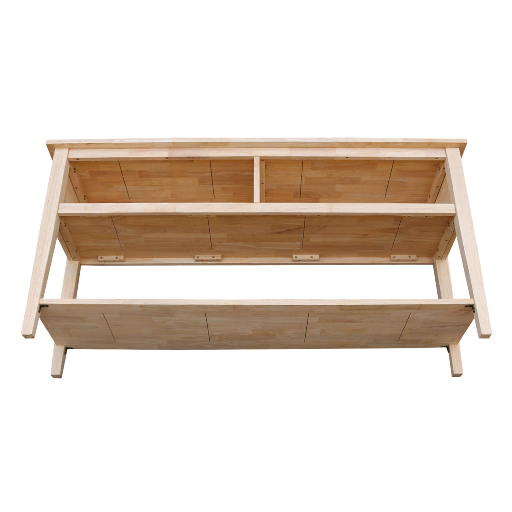 International Concepts 60-Inch Unfinished TV Stand - Entertainment Center for Living Room, Bedroom & Home Theater Setup