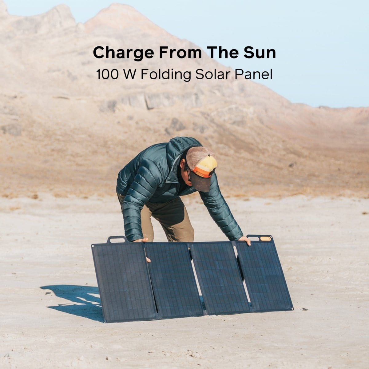 100W Solar Panel for Home & Outdoor Use - Portable Solar Charger for Camping, RV, Boating & Emergency Power