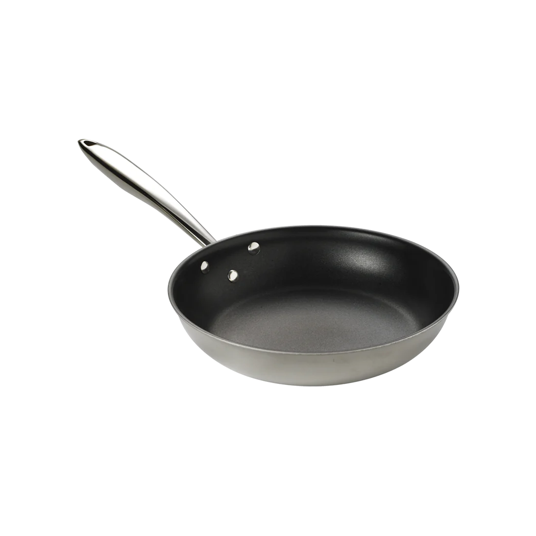 Thermalloy Excalibur 8-Inch Nonstick Fry Pan - Tri-Ply Stainless Steel Cookware for Professional Cooking & Home Kitchen Use