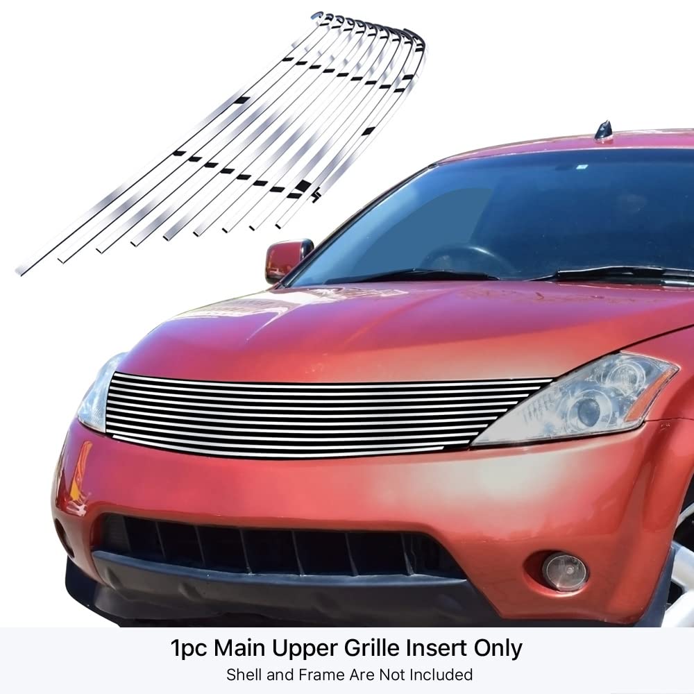 APS Replacement Main Upper Billet Front Grille Insert Compatible with Nissan Murano 2003-2008 (Part# N86485A) - Upgrade Your Vehicle's Style for Off-Road & Urban Driving