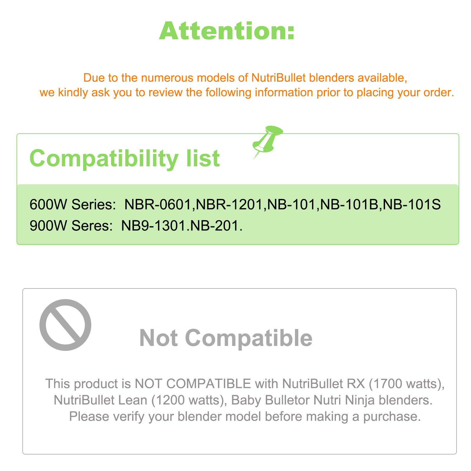 NutriBullet 600W 900W Pro Blender Replacement Extractor Blade with Pre-Installed Gasket - Durable Blender Parts for Smoothies, Juices & Food Prep