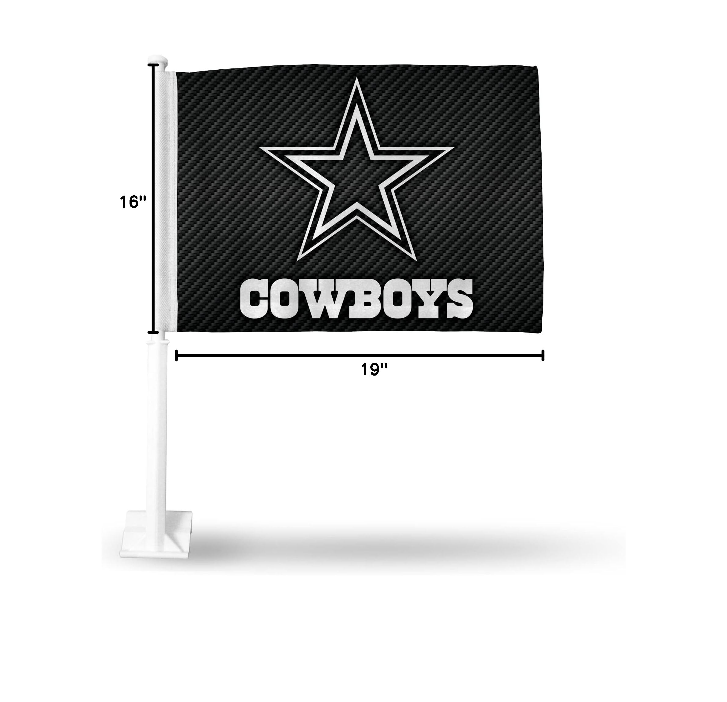 NFL Car Flag - Double Sided Team Logo Car Accessory for Game Day & Tailgating - Show Your Team Spirit While Driving