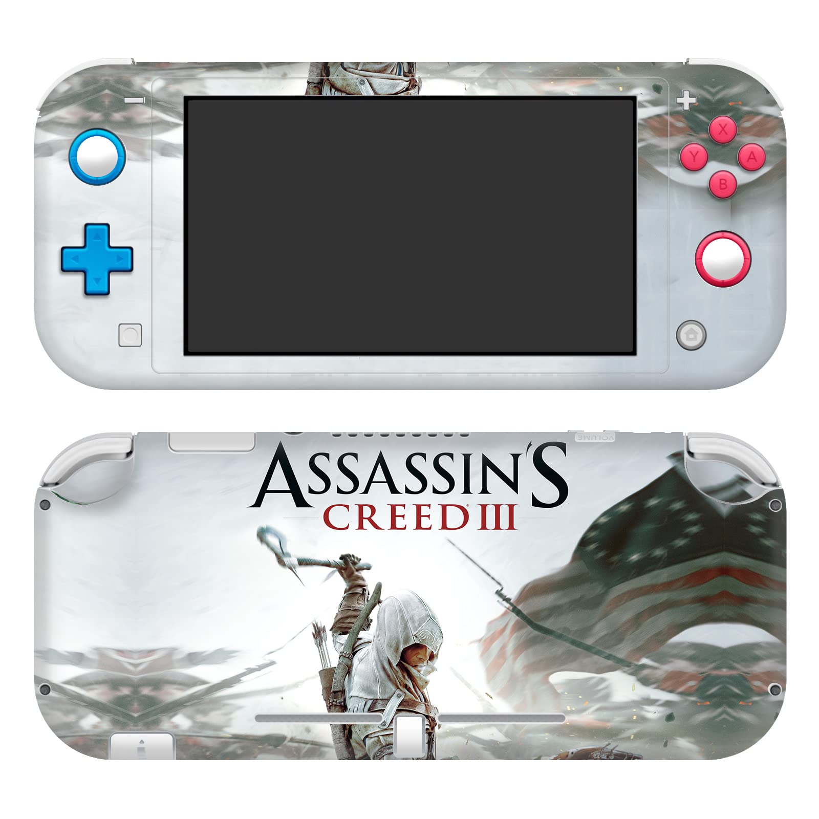 Officially Licensed Assassin's Creed Vinyl Skin Decal for Nintendo Switch Lite - Protective Gaming Sticker with Graphics - Perfect for Travel & Home Gaming