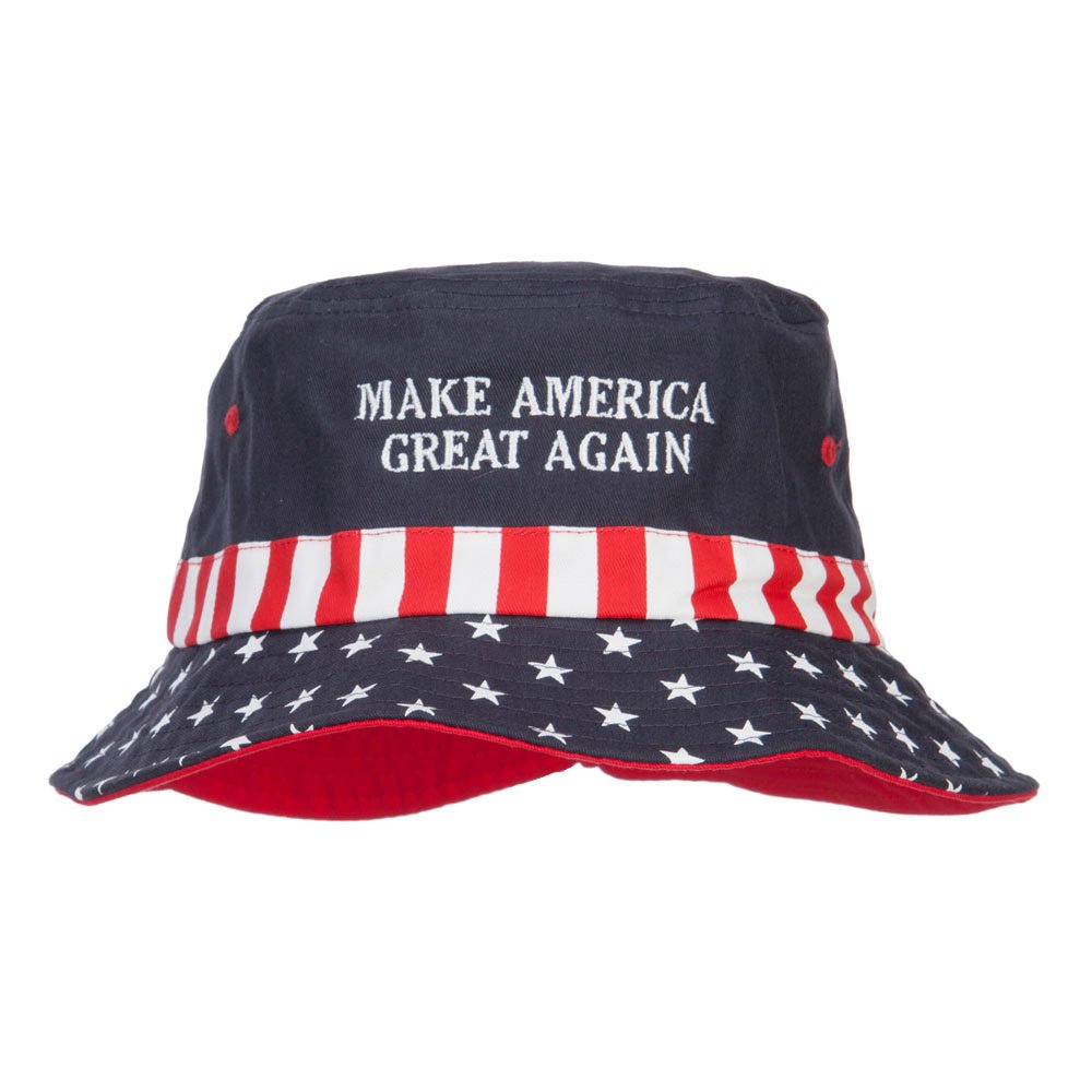 Make America Great Again Embroidered Flag Hat - Patriotic Baseball Cap for Men & Women - Perfect for 4th of July, Political Rallies & Outdoor Events | e4Hats.com