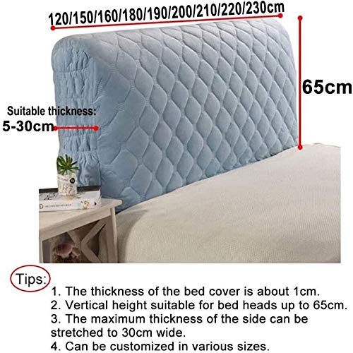 **King/Queen/Twin Bed Headboard Cover - Stretch Dustproof Slipcover Protector for Bedroom Decor (Blue, 47