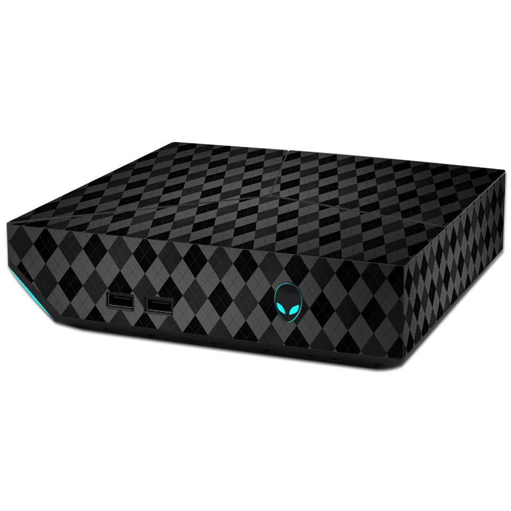 MightySkins Vinyl Decal Wrap Cover Compatible with Alienware Steam Machine - Black Argyle Design | Protective, Durable, Customizable Skin | Easy to Apply & Remove | Made in USA | Perfect for Gaming Setups & Personalizing Your Console