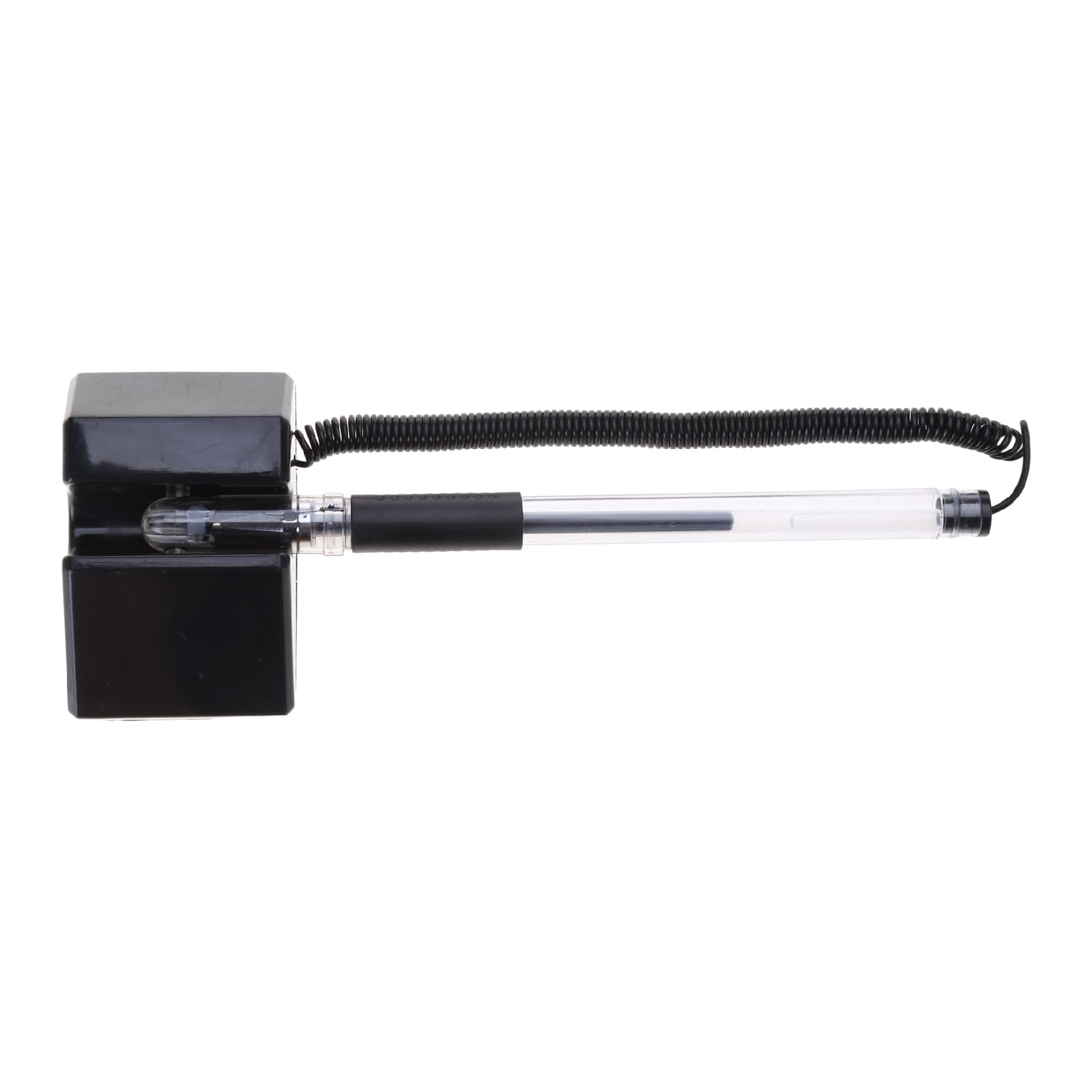 6 Pack Secure Counter Pens with Adhesive Chain - Anti-Theft Gel Ink Pens for Reception, Office & Hotel Front Desk - Perfect for Banks, Retail Stores and Customer Service Counters