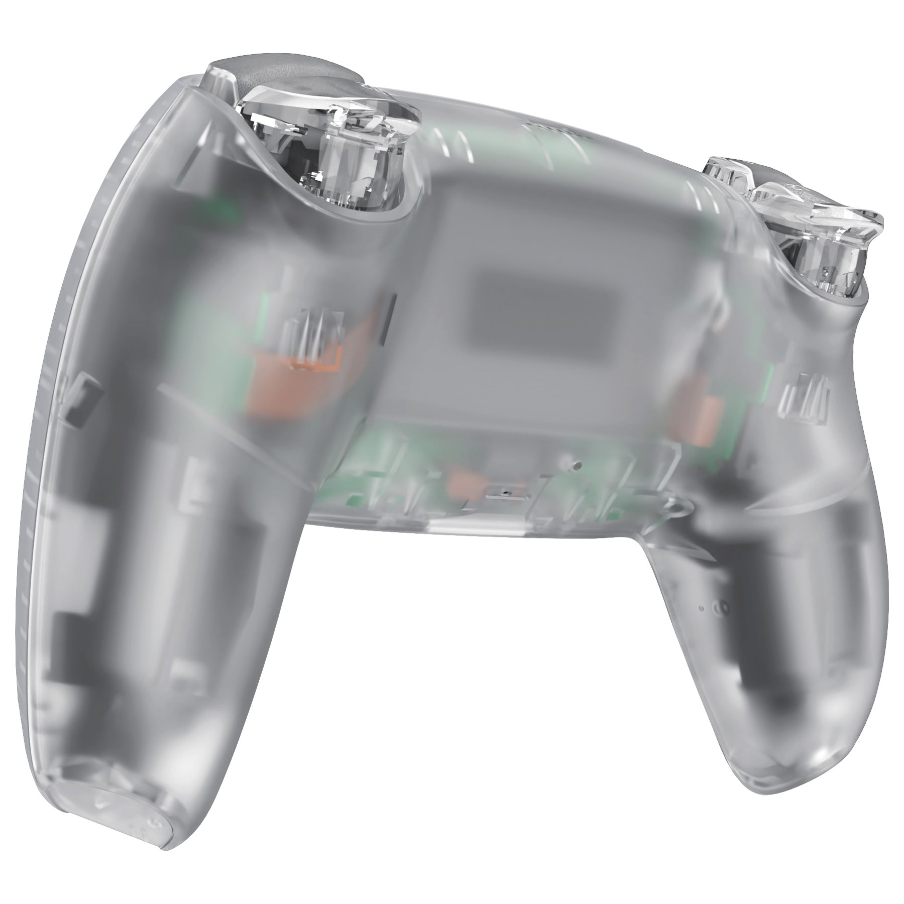 eXtremeRate Glow in Dark Green Replacement Shell for PS5 Controller BDM-030/040/050 - Full Housing Set with Buttons & Touchpad Cover - Custom Gaming Accessories for Enhanced Playstation 5 Experience