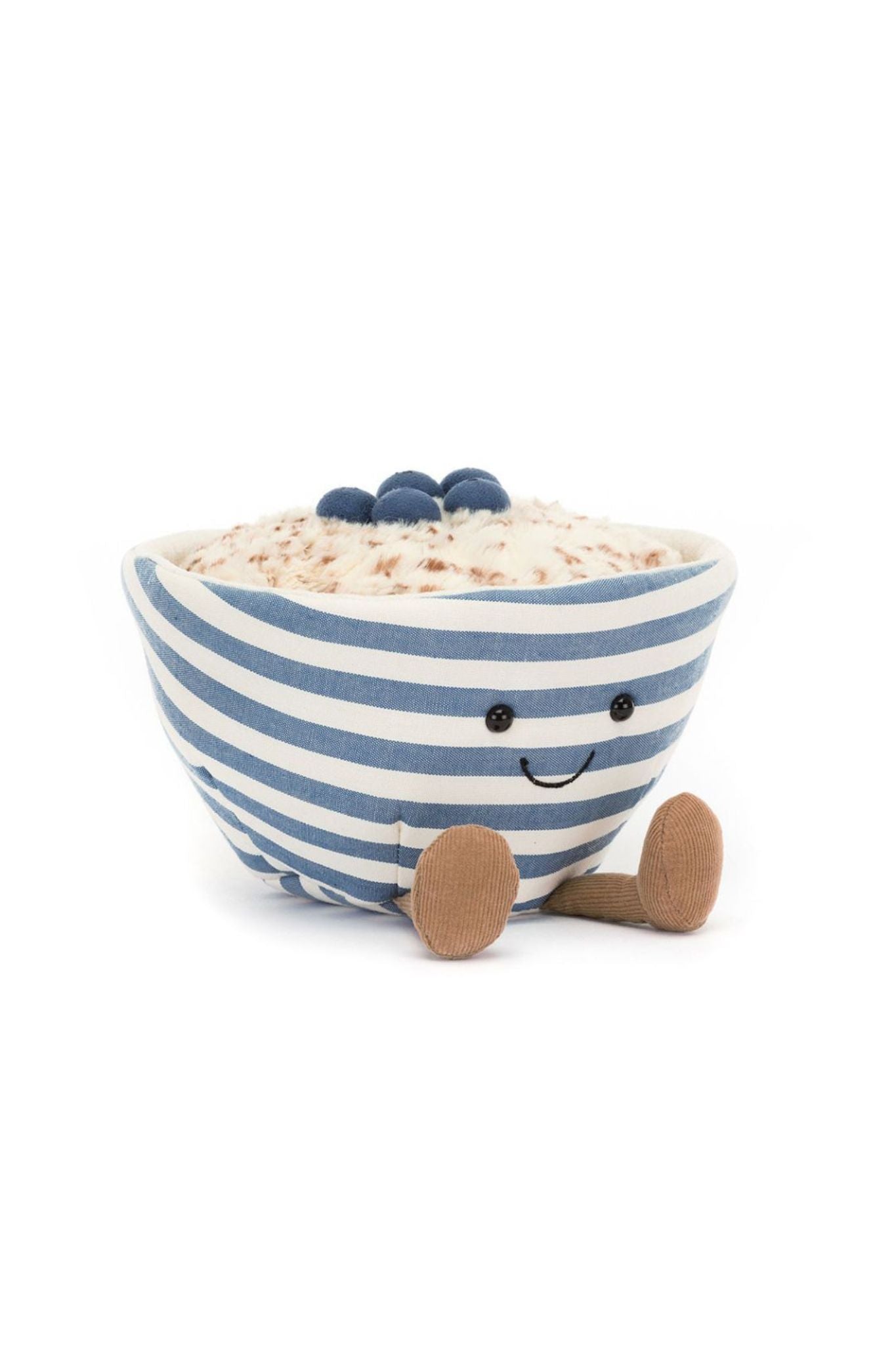 Jellycat Amuseables Oats Plush Toy - Soft & Cuddly Stuffed Oatmeal for Kids & Adults - Perfect for Stress Relief, Gifts, and Home Decor