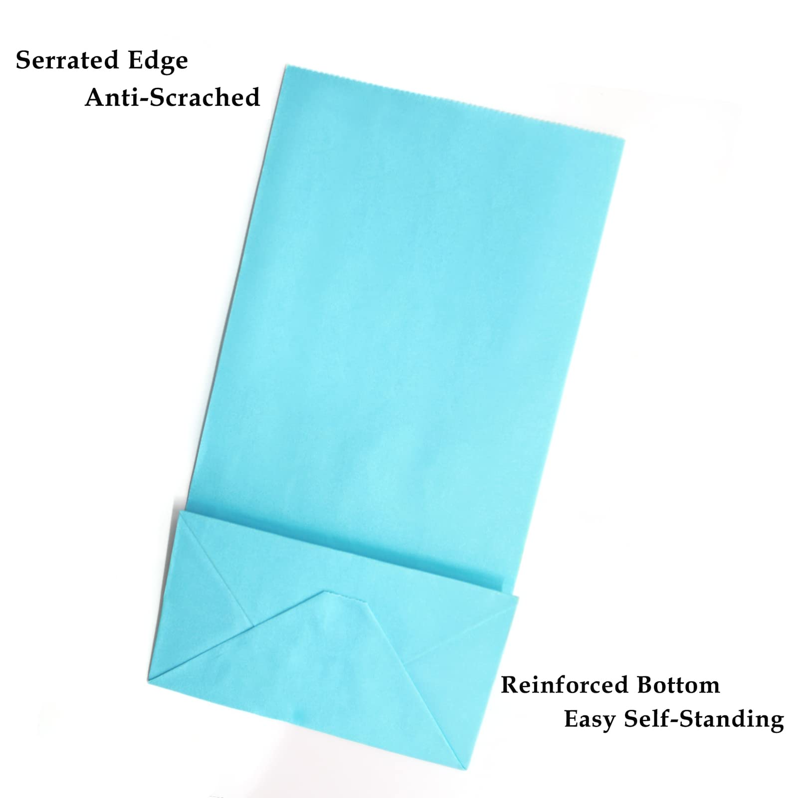 Oletx 30-Pack Dark Blue Party Favor Paper Bags - 9 Inch Treat Bags for Candy, Gifts & Goodies | Perfect for Birthday Parties, Baby Showers & School Activities | Eco-Friendly Lunch Bags for Kids & Events