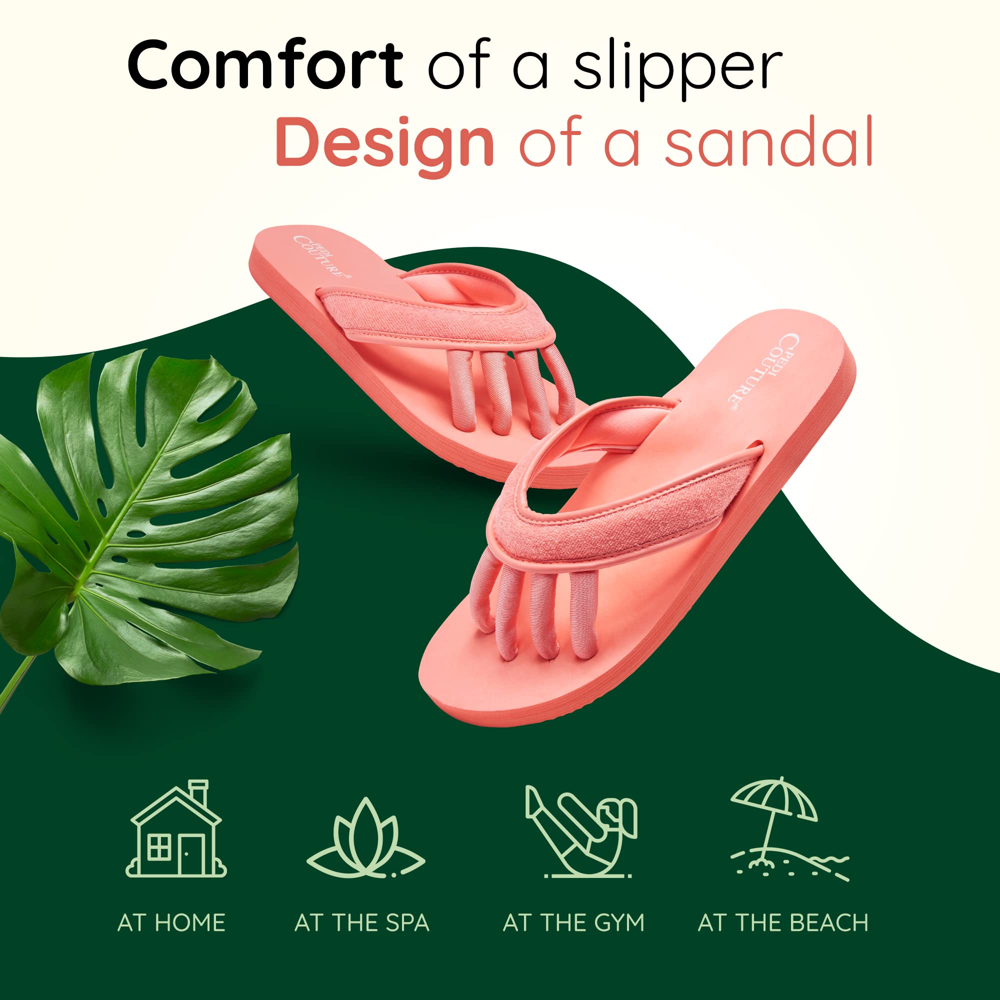 Women's Pedicure Sandals with Built-In Toe Separators - Comfortable Spa Style Flip Flops for Home, Salon, Yoga & Gym | Perfect for Manicures, Pedicures & Relaxation