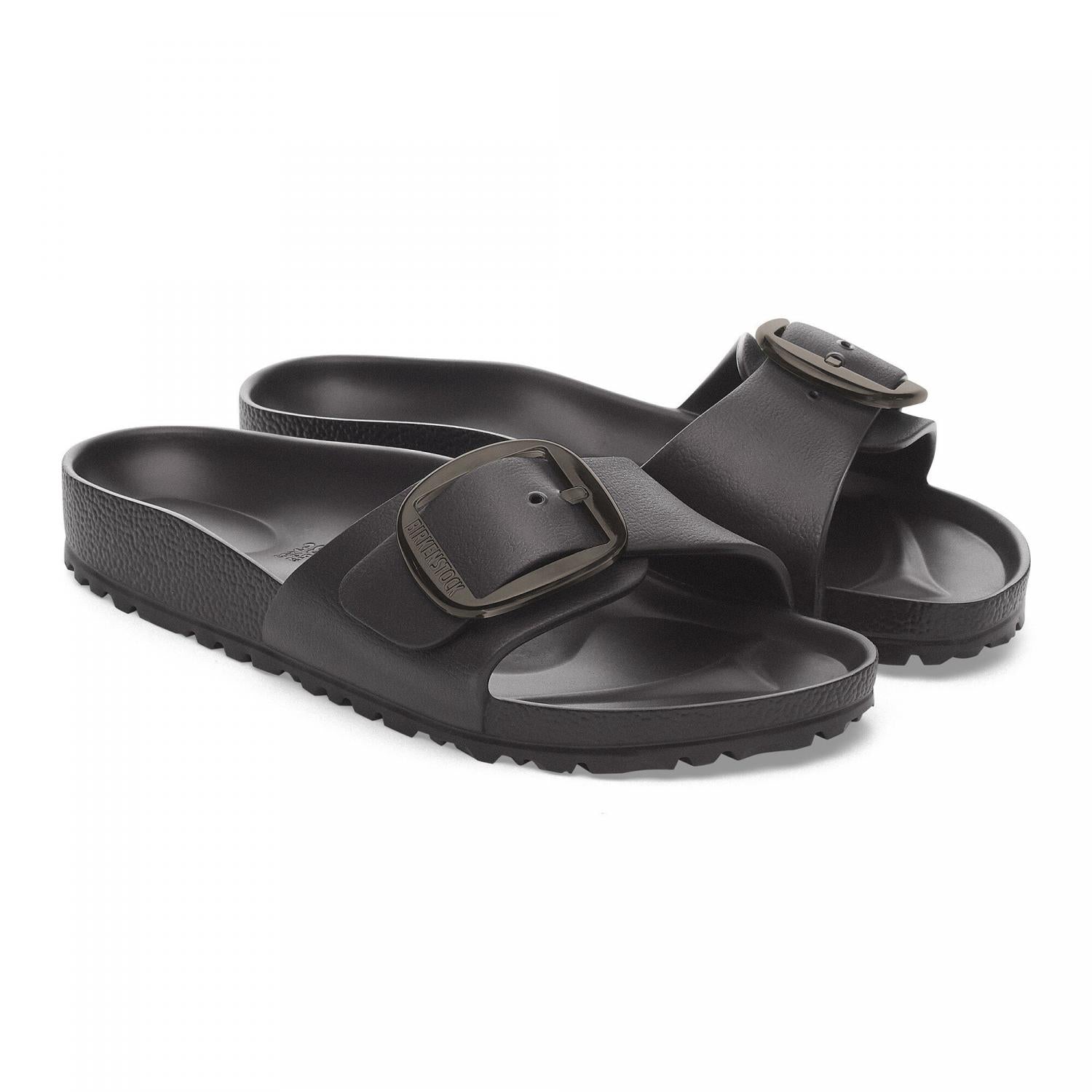 Madrid Big Buckle Sandals for Women - Comfortable Summer Slide Sandals with Adjustable Buckle | Perfect for Beach, Vacation & Casual Outfits