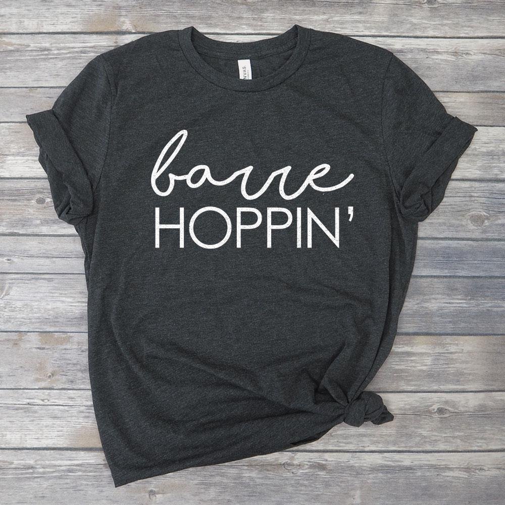 Funny Barre Workout T-Shirt for Women - Cute Gym Tee for Dance & Fitness Classes - Perfect for Yoga, Pilates & Barre Exercises