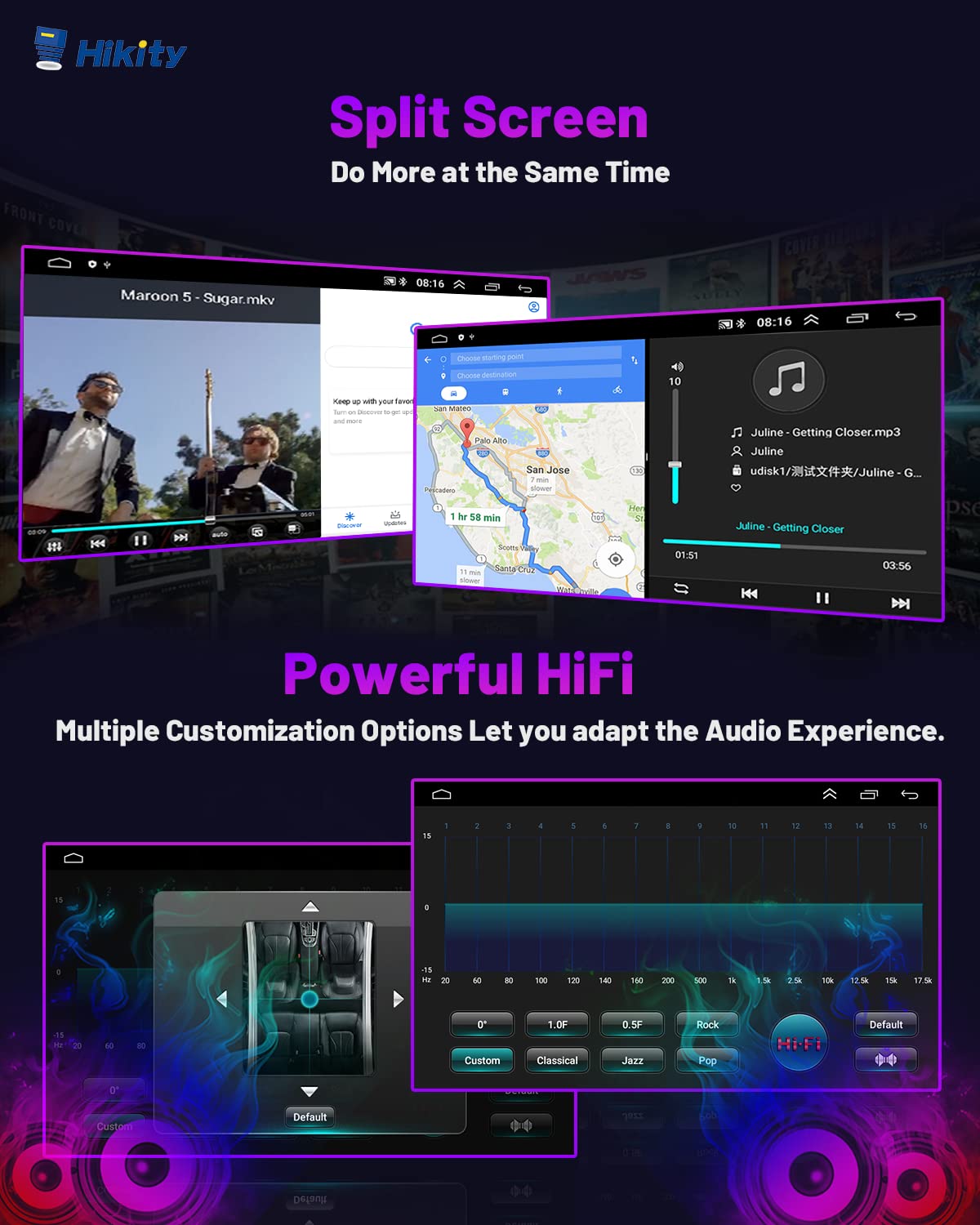Hikity Android 13 Car Stereo for 2005-2010 Toyota Avalon - 9 Inch Touch Screen Radio with Wireless CarPlay & Android Auto, 1+32GB, FM Bluetooth GPS WiFi Backup Camera MIC - Perfect for Hands-Free Calling, Navigation & Entertainment While Driving